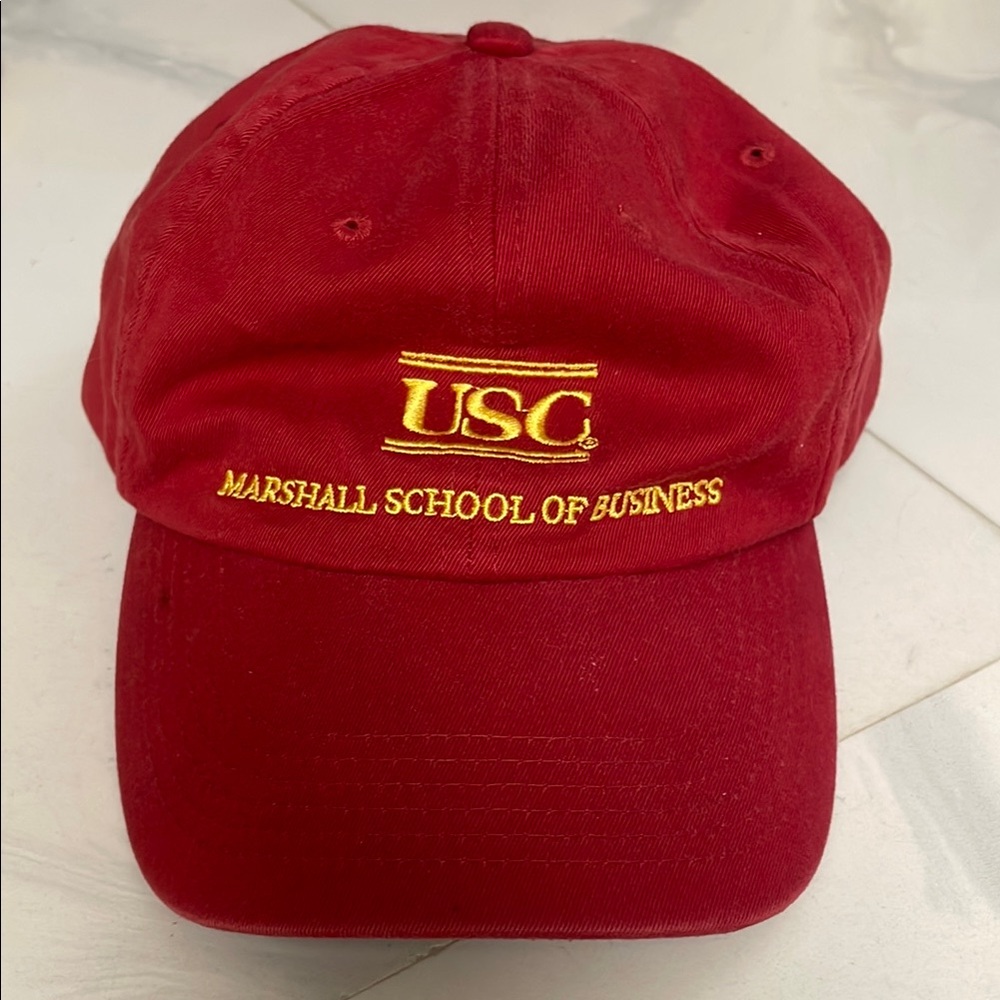 USC Marshall  School Business Program Red Preowned Cap